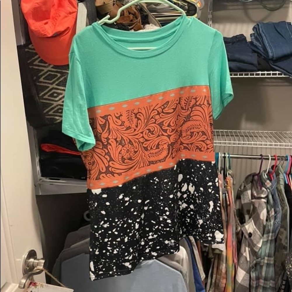 Block colored shirt